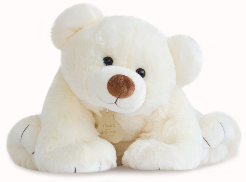  grosours peluche ours blanc 65 cm 